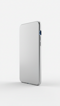 Satin Silver Minimalist Phone Case