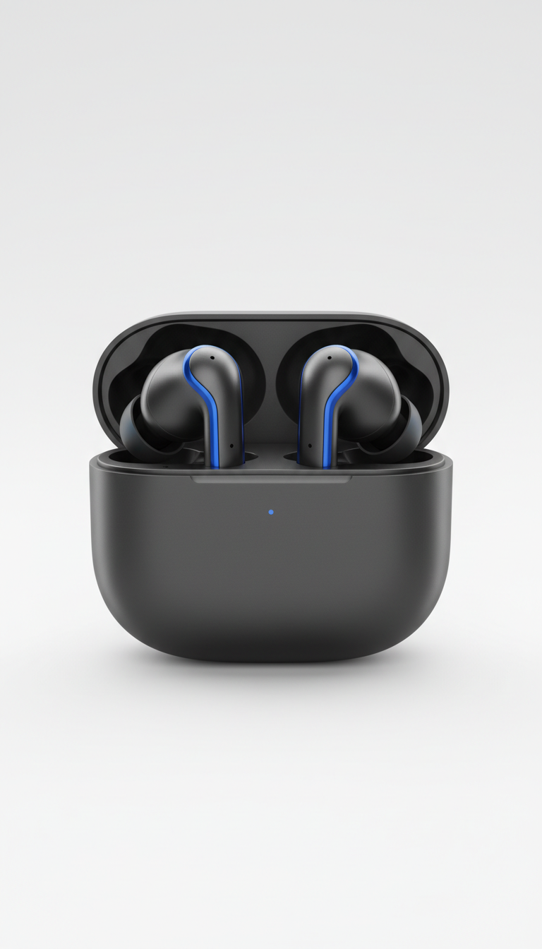 Wireless Earbuds with Matte Charging Case
